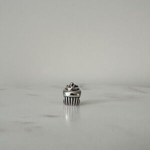 Pandora Sterling Silver and 14k Gold Cupcake Charm